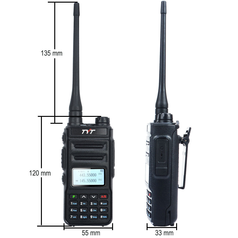 TYT TH-UV88 VHF 144-148 MHz UHF 420-450 MHz Dual Band Two Way Amateur Radio