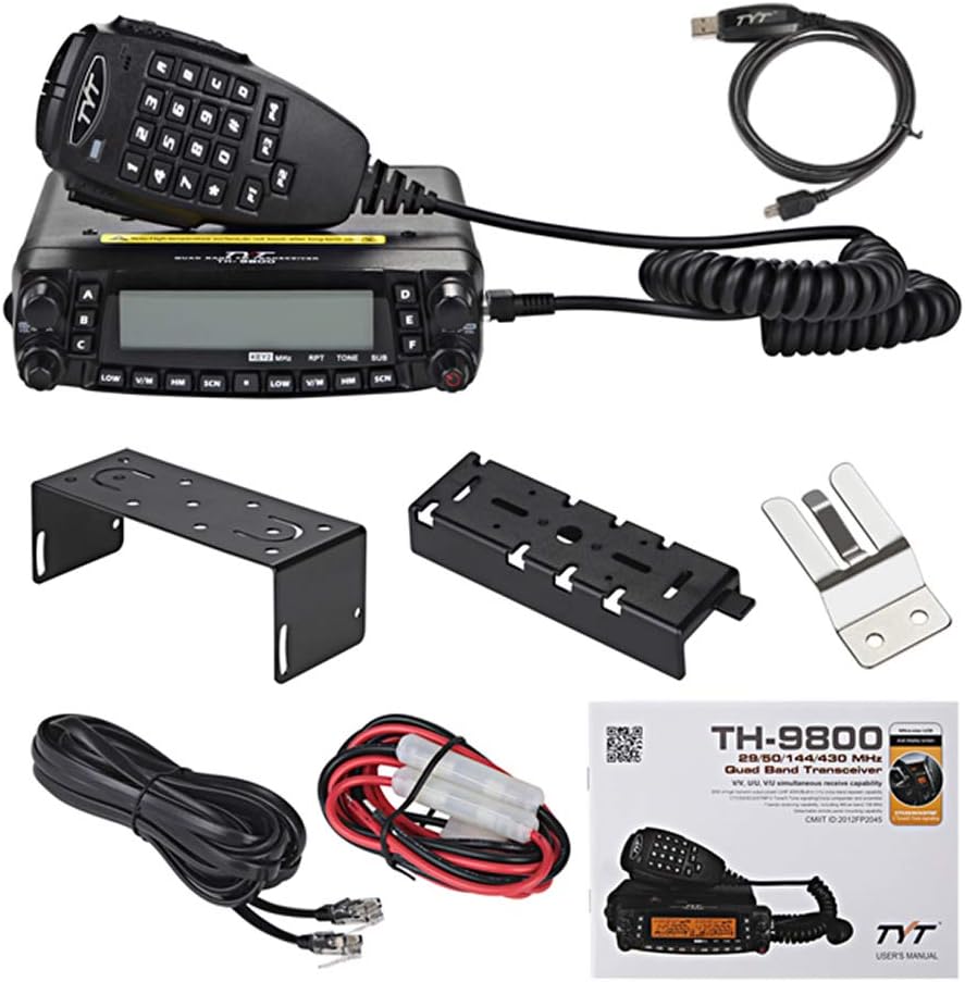 TYT TH-9800 Quad Band 50W Cross-Band Mobile Car Ham Radio