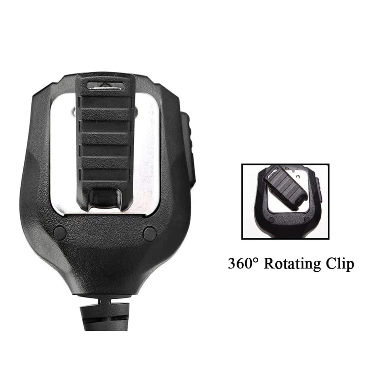 YDC TECH YMC-110 2 Pin Heavy Duty IPX54 Rainproof Speaker Mic with 3.5MM Audio Jack