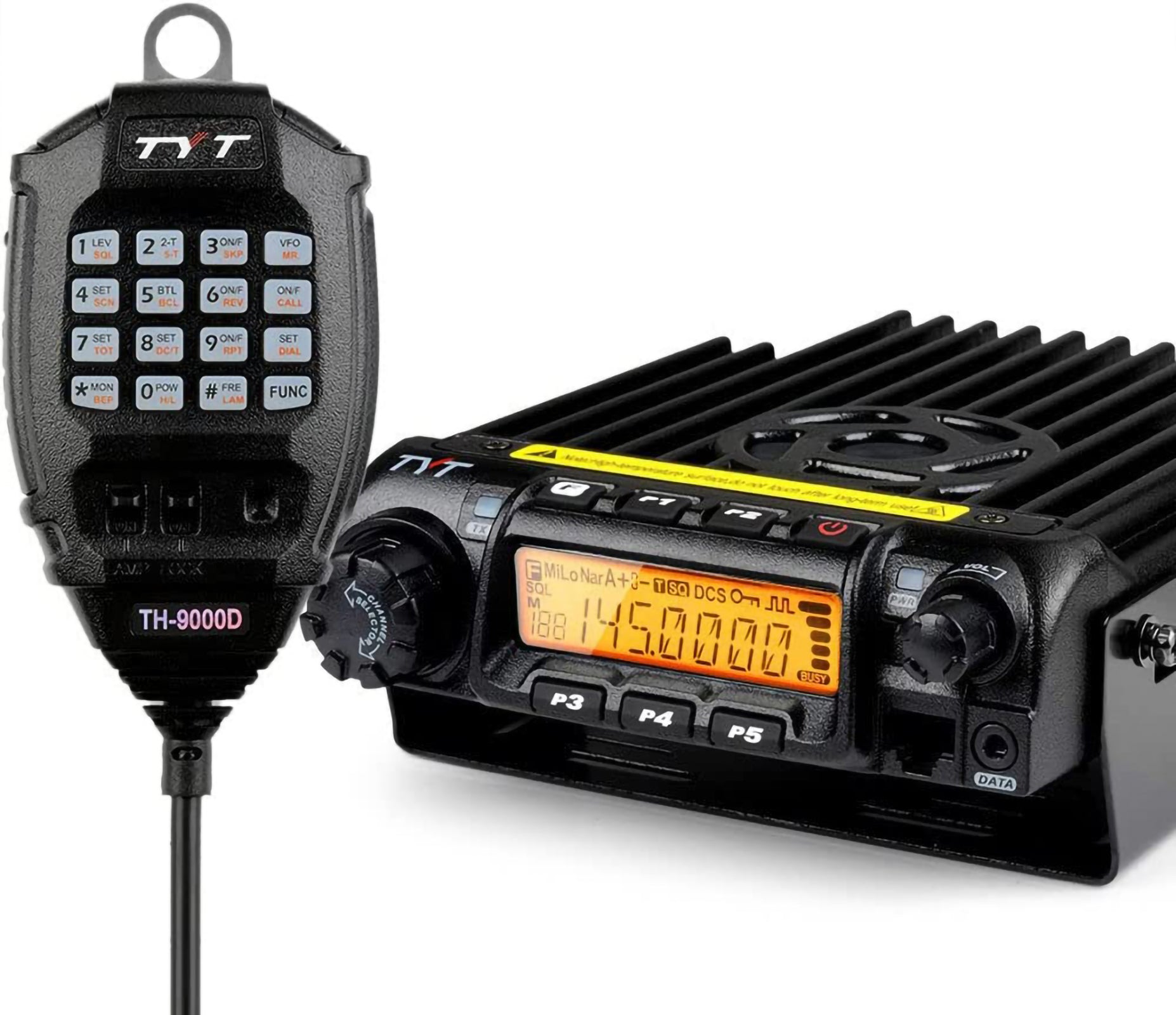 TYT TH-9000D Plus Mobile car radio vhf 144-148mh 65w 200 channels vehicle transceiver(ic certification id: 10337a-th-9000dv)