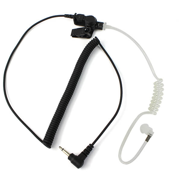 Retevis EAL101 3.5mm Listen-Only Acoustic Tube Earpiece for Speaker Mics