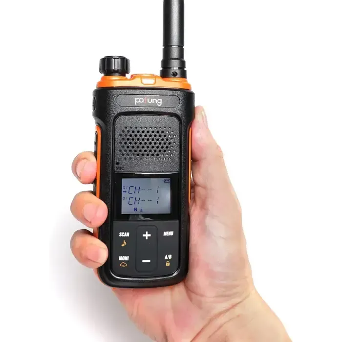 N9 Northern Ontario Logging Road Two Way Walkie Talkie Radio - Includes USB A-C Charger Cable