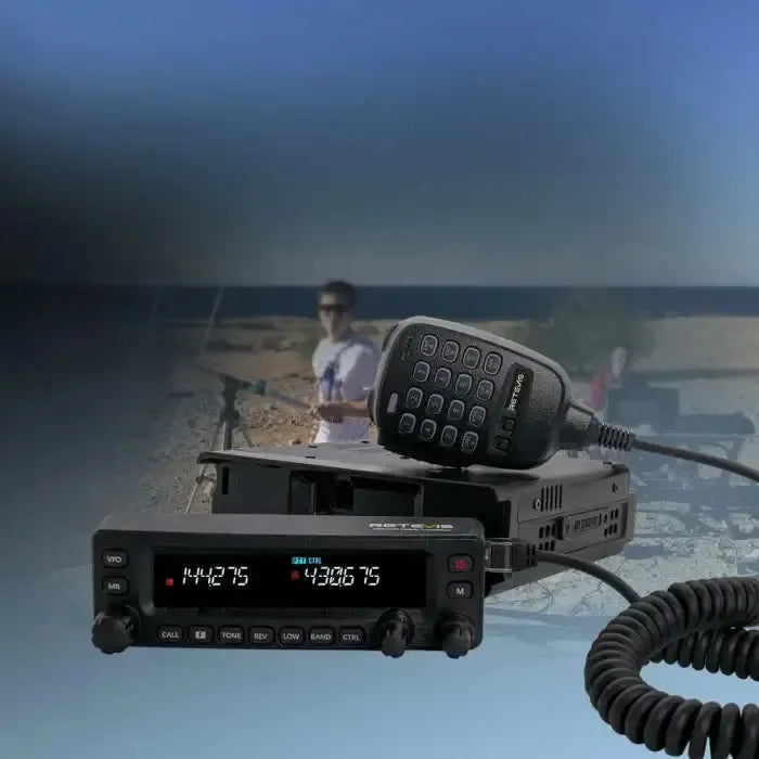 Retevis MA1 50W Dual Band Mobile Ham Radio w/ Wide-Band Receive