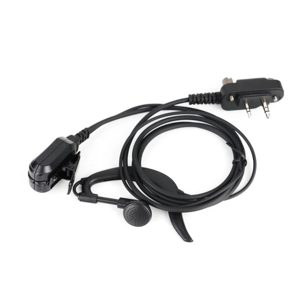 Retevis RA89 Waterproof G-Shape Earpiece with PTT - IP67 Connector