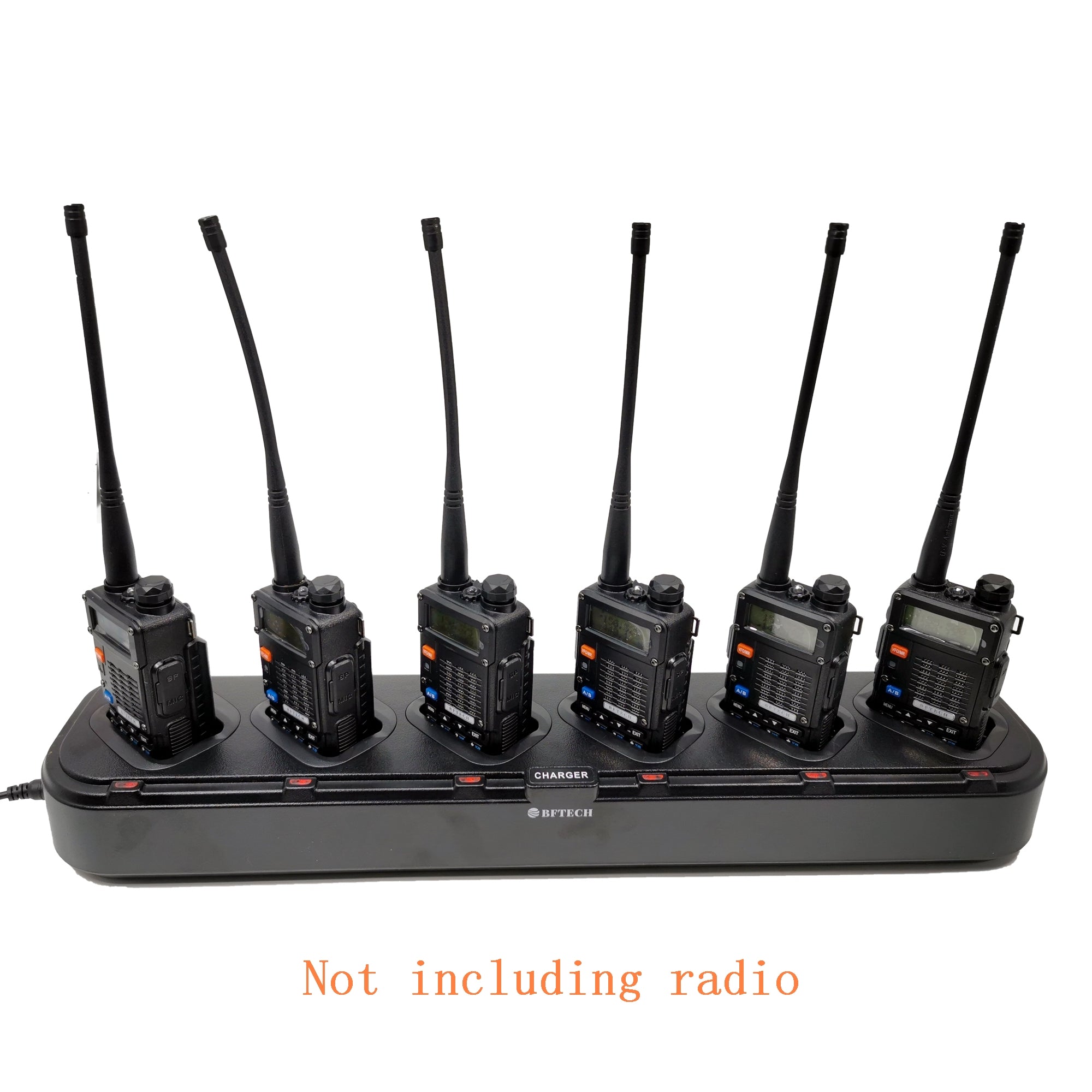 BFTECH DC-5-6 6-Way Gang Charger for BF-F8RT,BF-F8HP, UV-5RIII,BF-F5XT, BF-F5XP, BF-F8+, Baofeng UV-5R (BL-5 Battery) - BAOFENGBFTECH