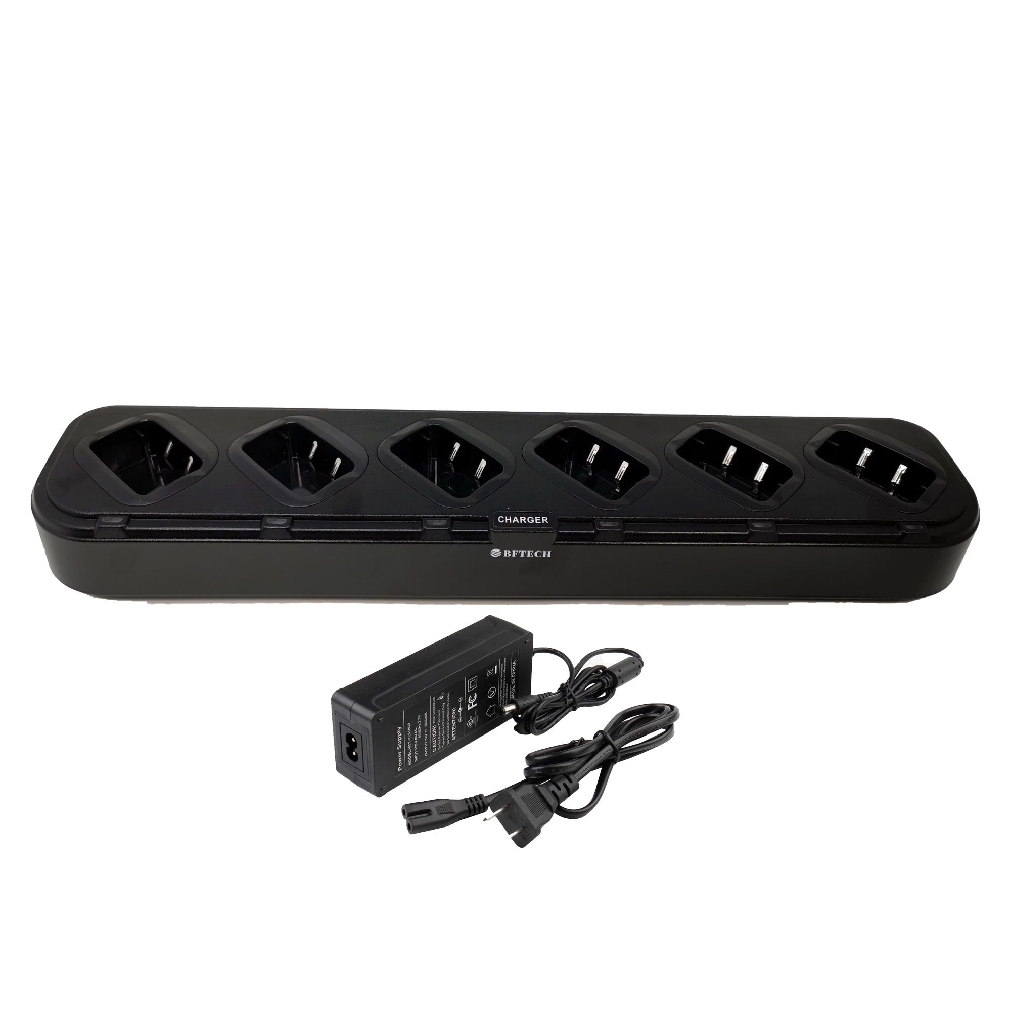 BFTECH DC-5-6 6-Way Gang Charger for BF-F8RT,BF-F8HP, UV-5RIII,BF-F5XT, BF-F5XP, BF-F8+, Baofeng UV-5R (BL-5 Battery) - BAOFENGBFTECH