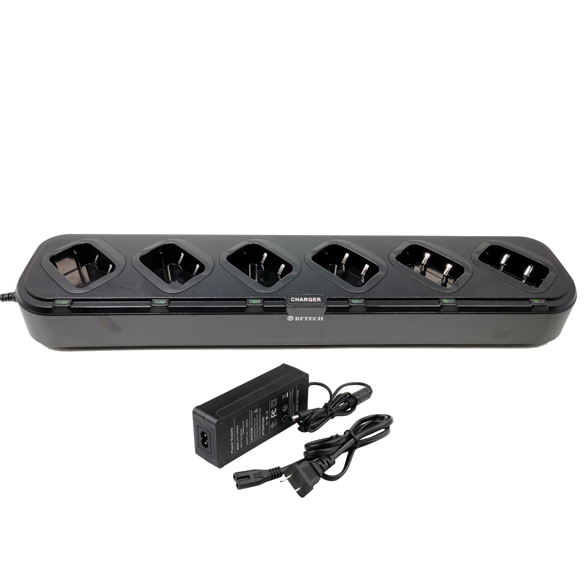 BFTECH DC-8-6 6-Way Gang Charger for UV-82HP, UV-82RT,GMRS-V1, MURS-V1, UV-82C, Baofeng UV-82 (BL-8 Battery) - BAOFENGBFTECH