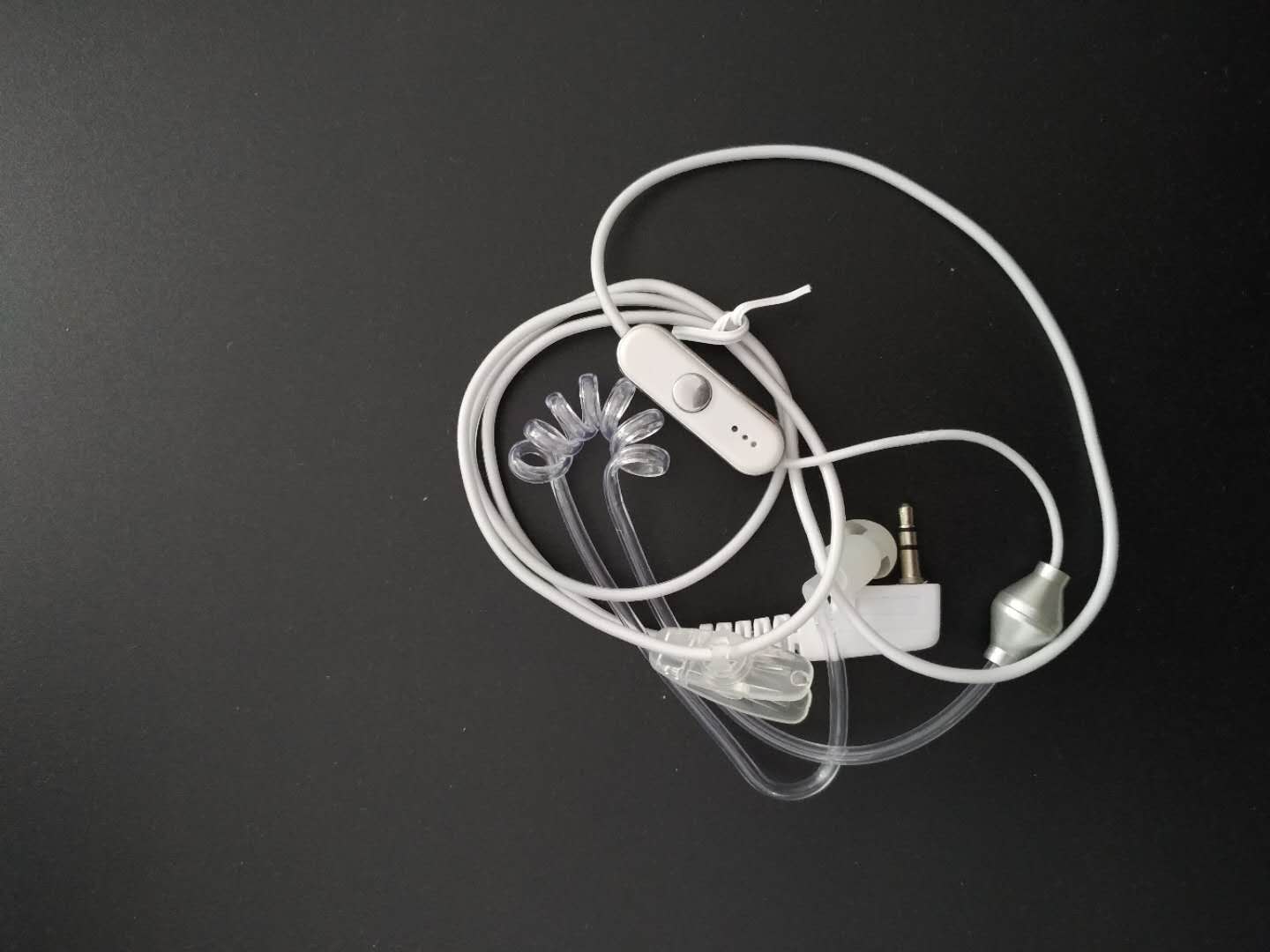 2 Pin white Air ACOUSTIC TUBE RADIO HEADSET EARPIECE FOR KENWOOD PUXING BAOFENG UV-5R UV-5RA 888S RETEVIS RT27 H777 RT-5R 2 WAY RADIO - BAOFENGBFTECH