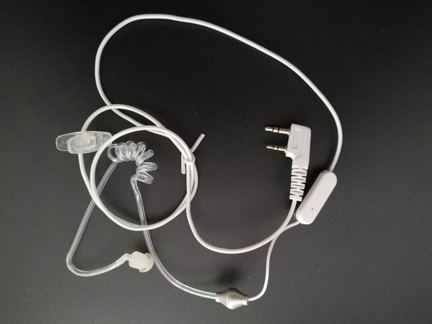 2 Pin white Air ACOUSTIC TUBE RADIO HEADSET EARPIECE FOR KENWOOD PUXING BAOFENG UV-5R UV-5RA 888S RETEVIS RT27 H777 RT-5R 2 WAY RADIO - BAOFENGBFTECH