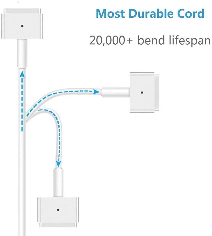 BFTECH Mac Pro Charger 85W Superior Heat Control Power Adapter Magsafe 2 Magnetic T-Tip (A1424) Laptop Replacement for MacBook Pro 13/15 /17 Inch - BAOFENGBFTECH
