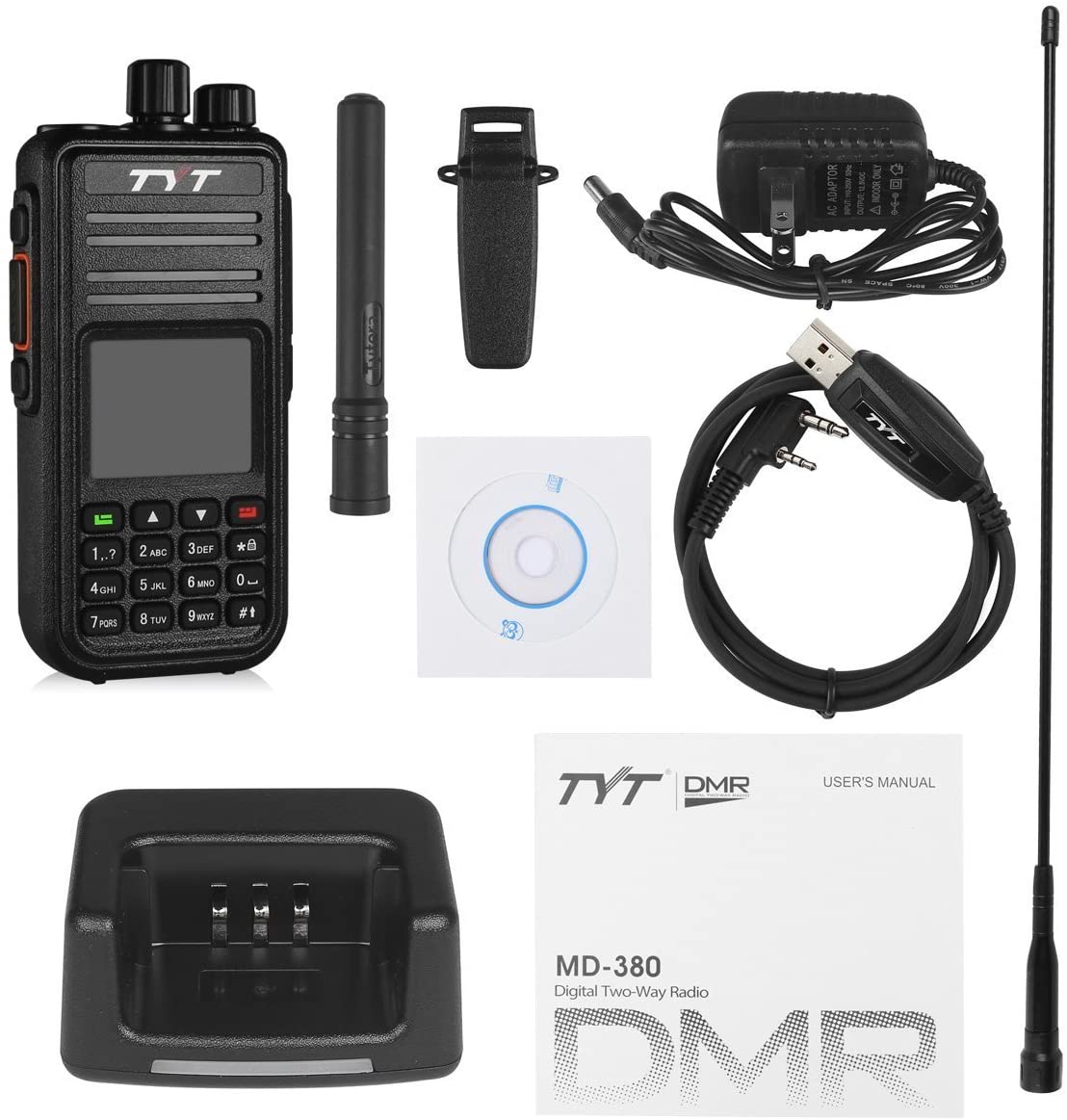 TYT MD-380 DMR Digital Radio VHF Two Way Radio Walkie Talkie Transceiver - BAOFENGBFTECH