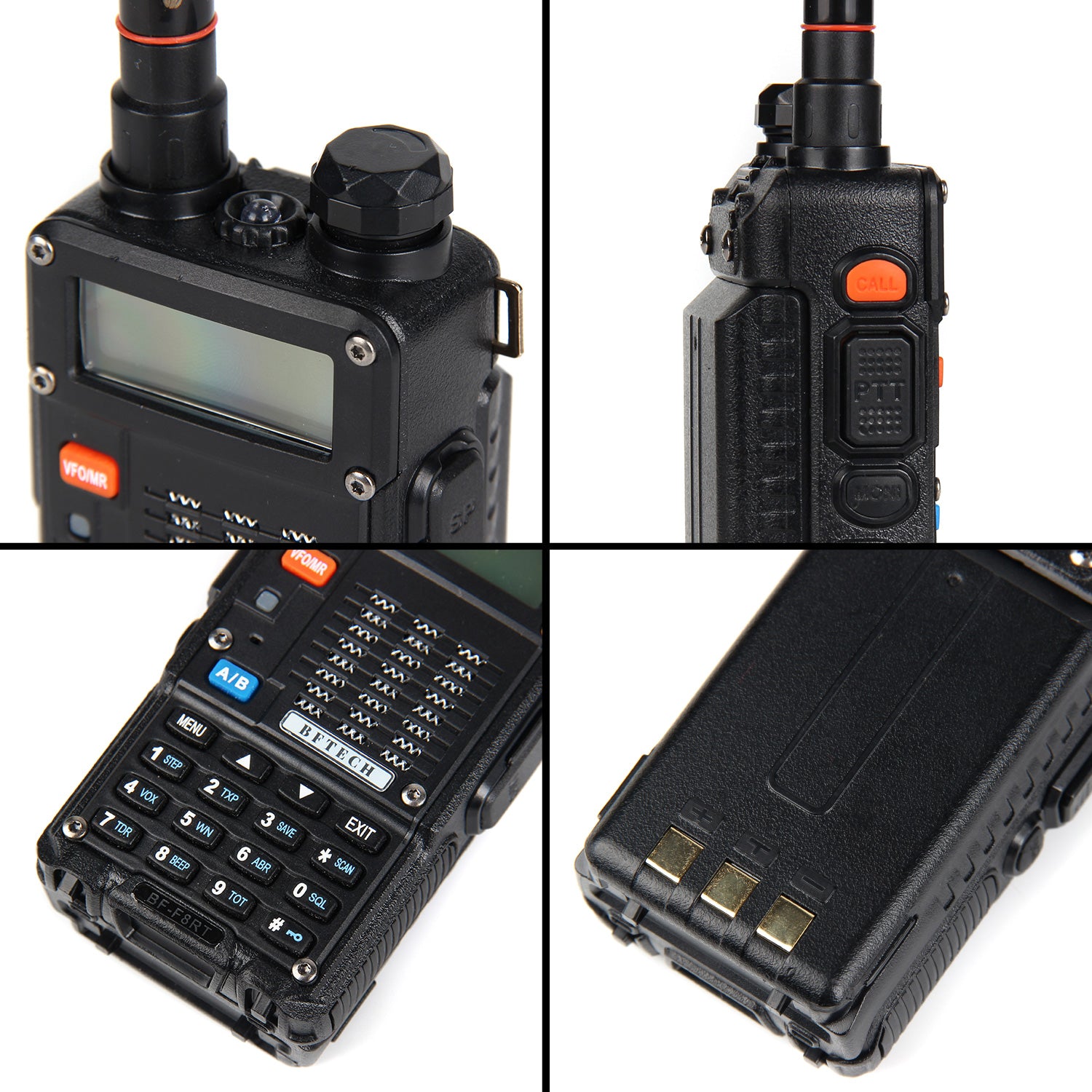 BFTECH BF-F8RT 8-Watt Dual Band Two-Way Radio High Gain NA-772R Stretchable Antenna - BAOFENGBFTECH