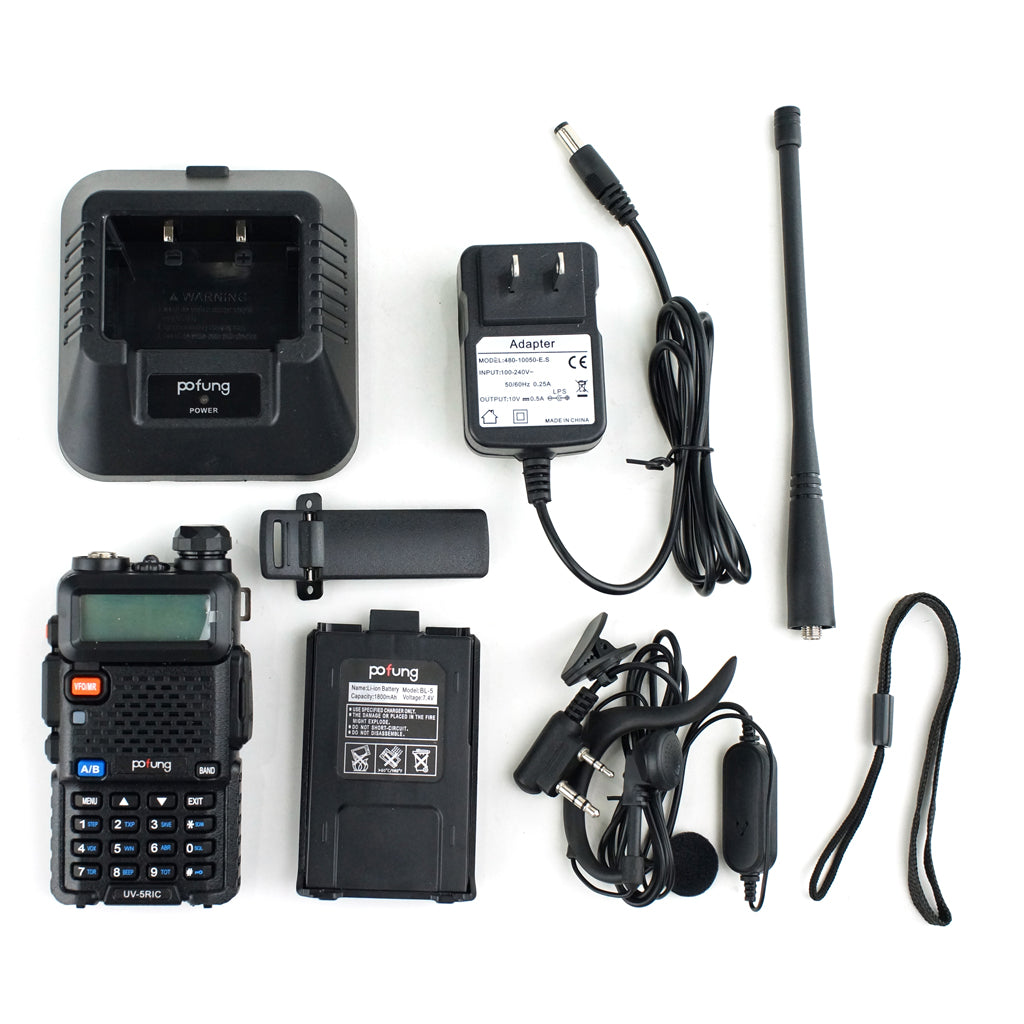 Pofung BaoFeng UV 5RIC VHF 144-148 MHz UHF 430-450 MHz Dual Band Two Way Amateur Radio