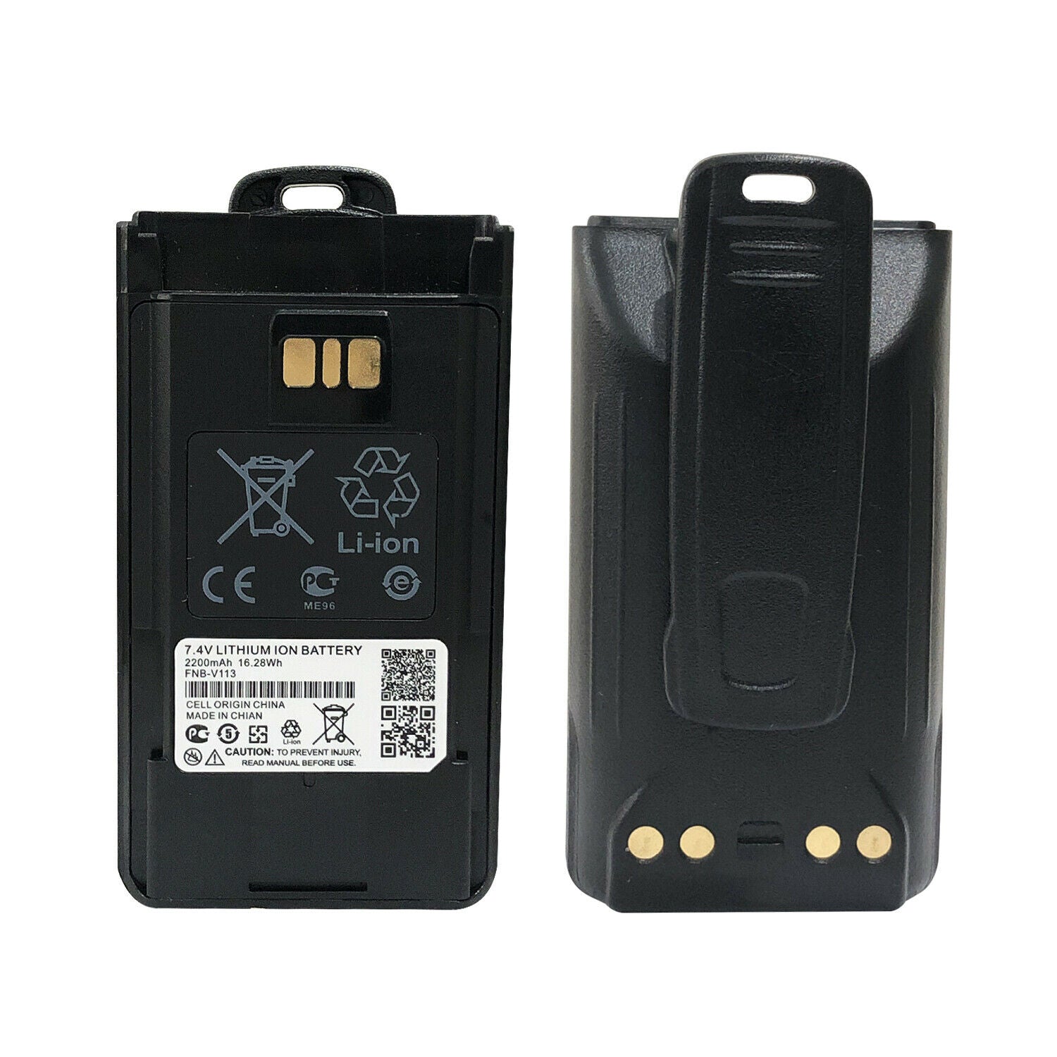 FNB-V113Li FNB-V113 Li-ion 2200mAh Battery for Vertex Standard Yaesu VX-451 VX-454 VX-459 EVX-530 EVX 531 EVX-534 EVX-539 Radio - BAOFENGBFTECH