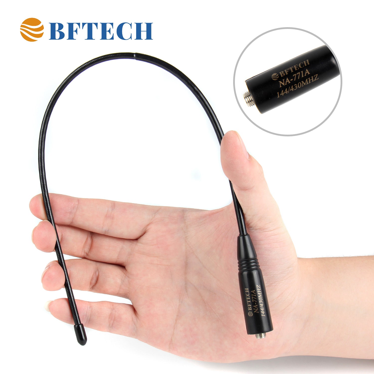 BFTECH NA-771 A 15.6-Inch Dual Band Antenna (144/430Mhz) SMA Female High gain Handheld Antenna - BAOFENGBFTECH