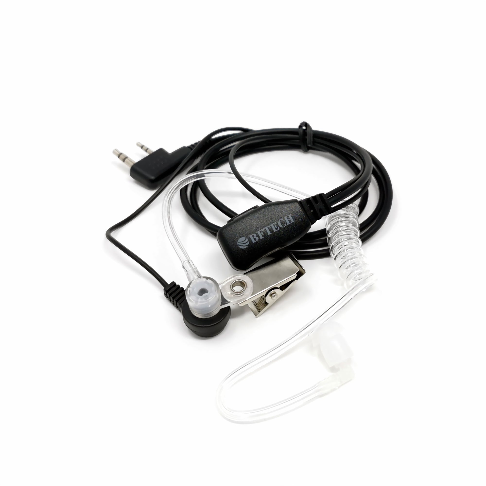BFTECH HP1000 2 Pin PTT Mic Covert Acoustic Tube Earpiece Headset for Kenwood TYT BAOFENG UV5R 888S Retevis BFTECH F8RT Radio - BAOFENGBFTECH