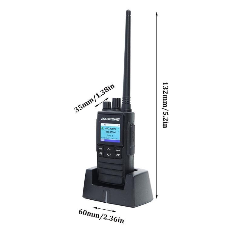 Baofeng dm-1703 dual band dual time slot dmr digital/analog tow way radio vhf/uhf mhz 1024 channels ham radio