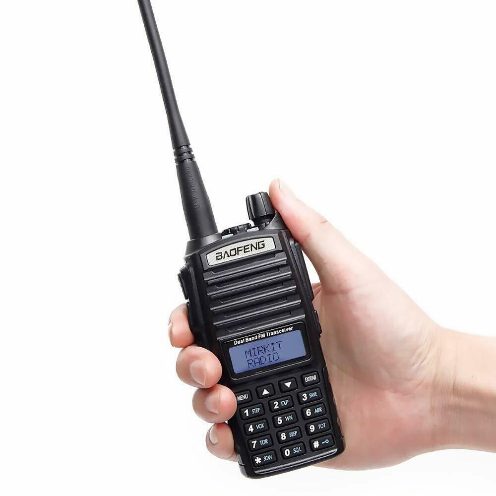 Baofeng UV-82 8 watt vhf/uhf dual ptt band fm ham walkie talkie two-way radio transceiver