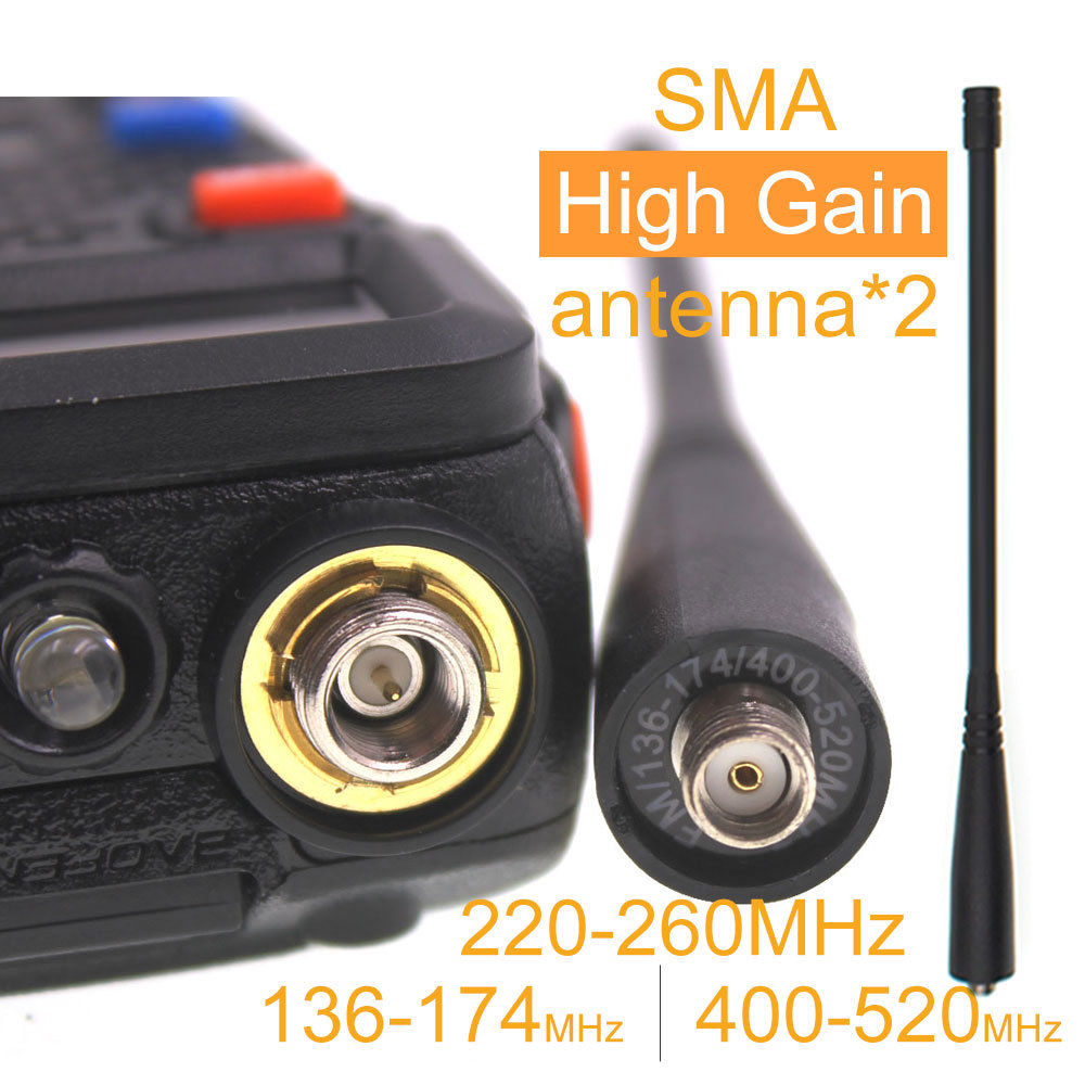 Baofeng UV-5R III Tri-Band (vhf136-174mhz/220-260/uhf400-480mhz) analog portable two-way radio