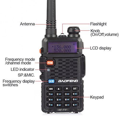Baofeng BF-F8+ VHF/UHF Ham Radio FM Two Way Radio - BAOFENGBFTECH