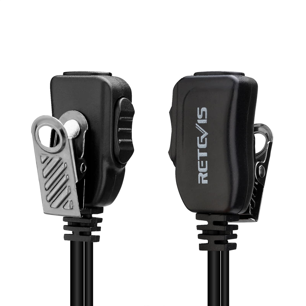 Retevis EEK012 Adjustable D-Shape Earpiece with PTT Mic (2-Pin)