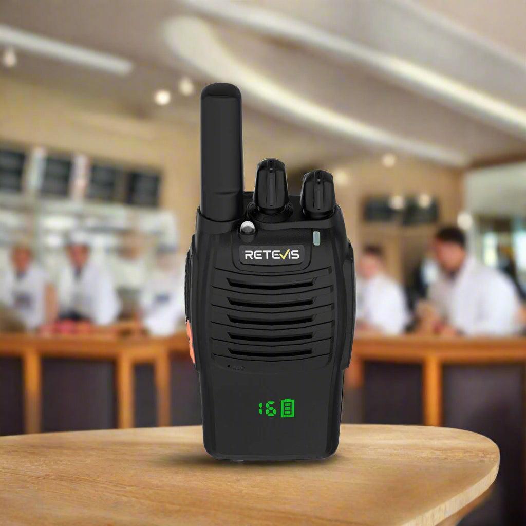 Retevis H777H GMRS License Free 16 Ch. UHF Small Business Two Way Radio Walkie Talkie