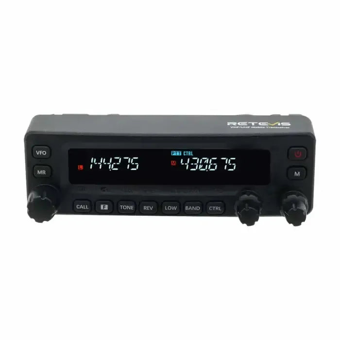 Retevis MA1 50W Dual Band Mobile Ham Radio w/ Wide-Band Receive