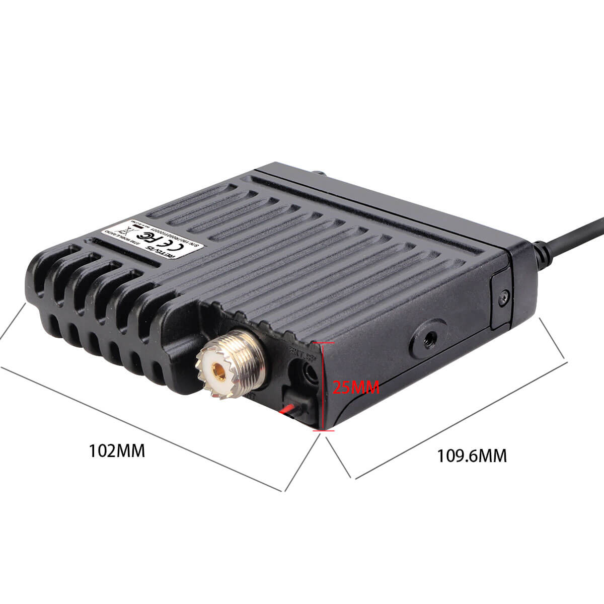 Retevis RT98 15W Mini VHF (2-Meter) Mobile Ham Radio