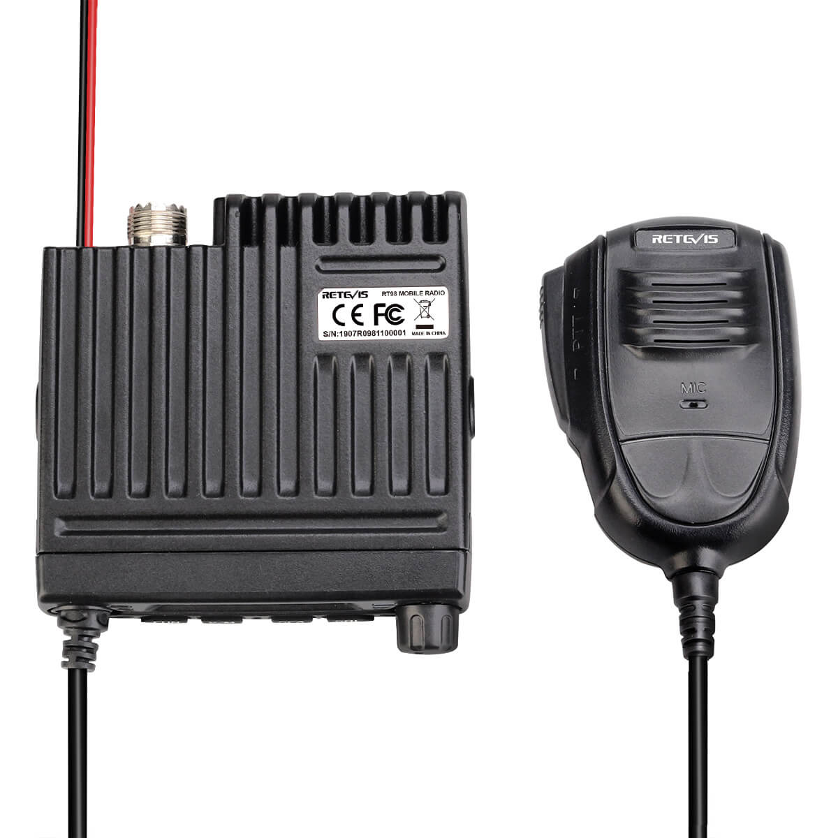 Retevis RT98 15W Mini VHF (2-Meter) Mobile Ham Radio