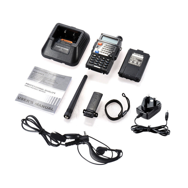 Baofeng UV-5RE UHF VHF Radio Dual-Band 128 Channels Upgrade Enhanced Metallic Version Portable Radio