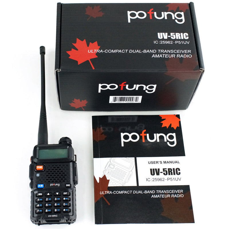 Pofung BaoFeng UV 5RIC VHF 144-148 MHz UHF 430-450 MHz Dual Band Two Way Amateur Radio