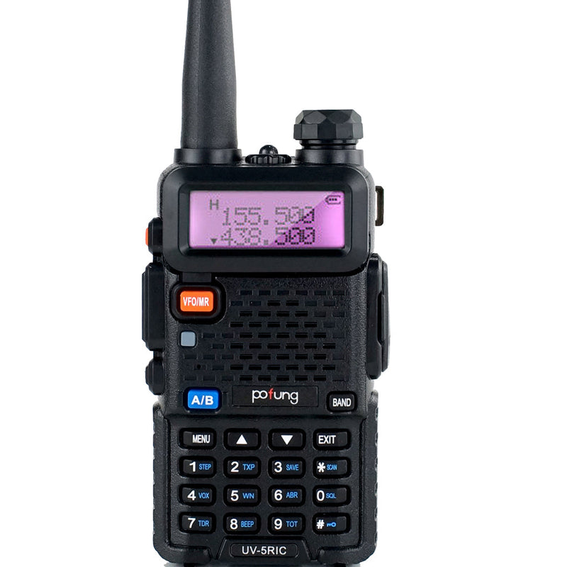 Pofung BaoFeng UV 5RIC VHF 144-148 MHz UHF 430-450 MHz Dual Band Two W
