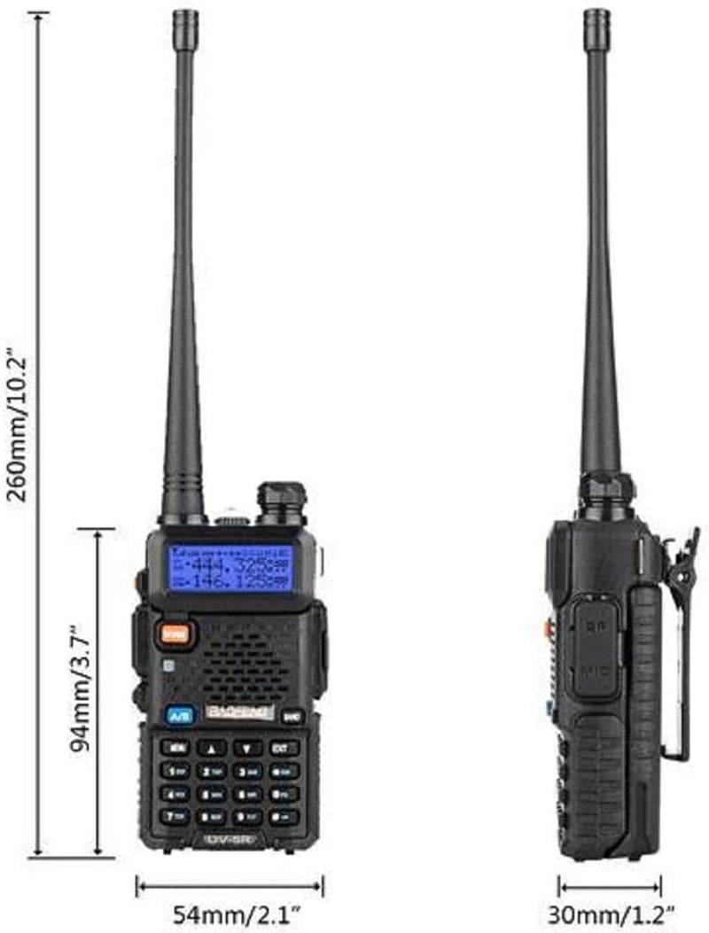 Baofeng UV-5RA - Walkie Talkie 5W FM Radio VHF con banda dual de