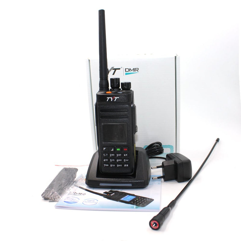 TYT MD-398 10 Watt DMR Digital Radio IP67 Waterproof Up to 1000 Channels with 2 Antenna (High Gain Antenna Included)-IC Certification ID: 10337A-MD380V - BAOFENGBFTECH
