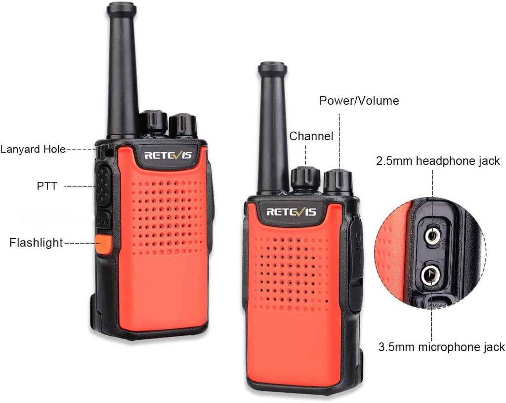 Retevis rt67 two-way radio vox flashlight rechargeable walkie talkies(