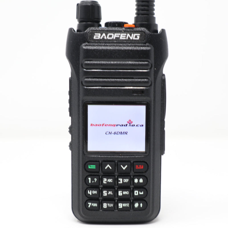Baofeng CH-6DMR (DMR and Analog) Dual Band Two-Way Radio (144-148MHz VHF & 430-450MHz UHF),Includes Full Kit with Programming Cable