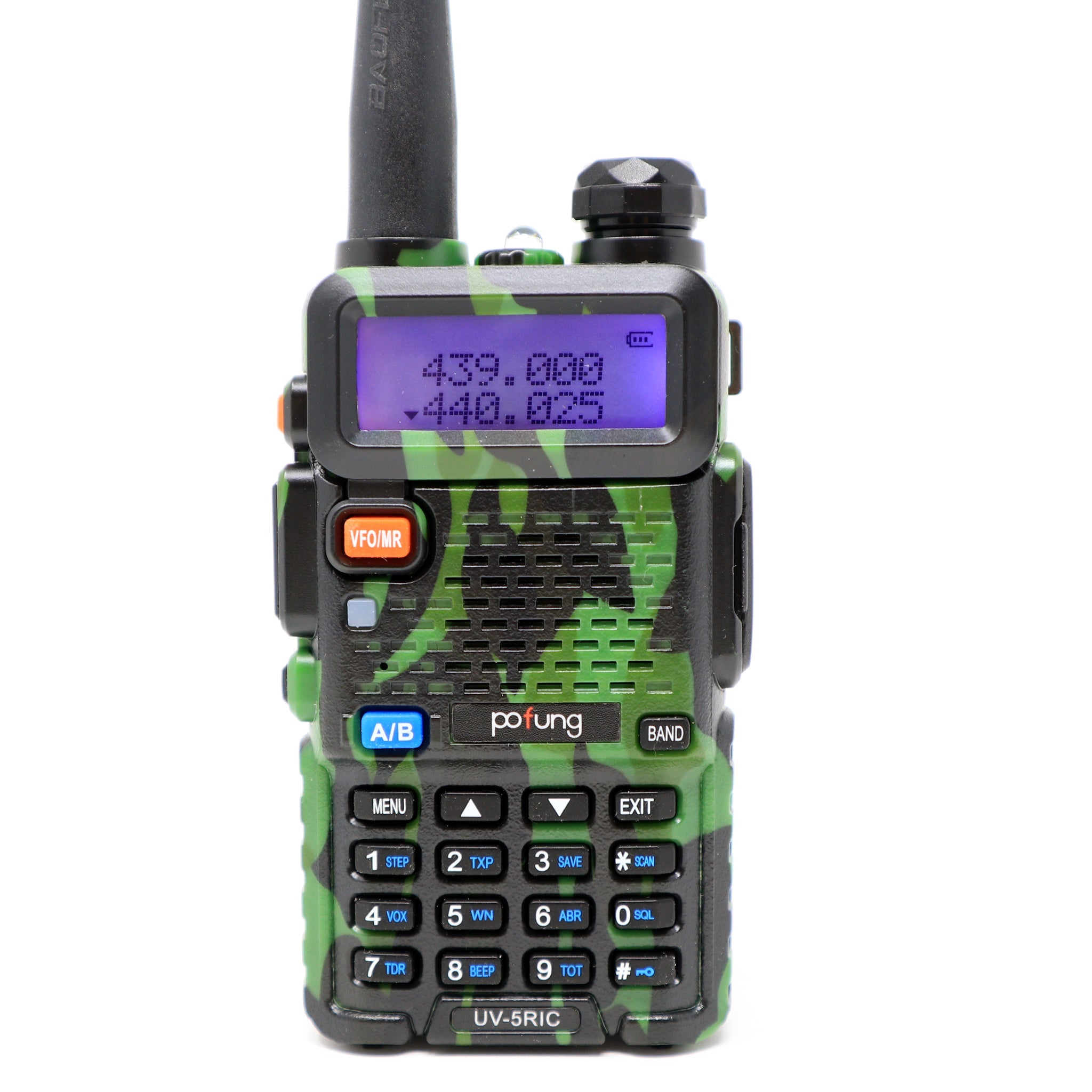 Pofung BaoFeng UV-5RIC VHF 144-148 MHz UHF 430-450 MHz Dual Band Two Way Ham Radio - Camouflage