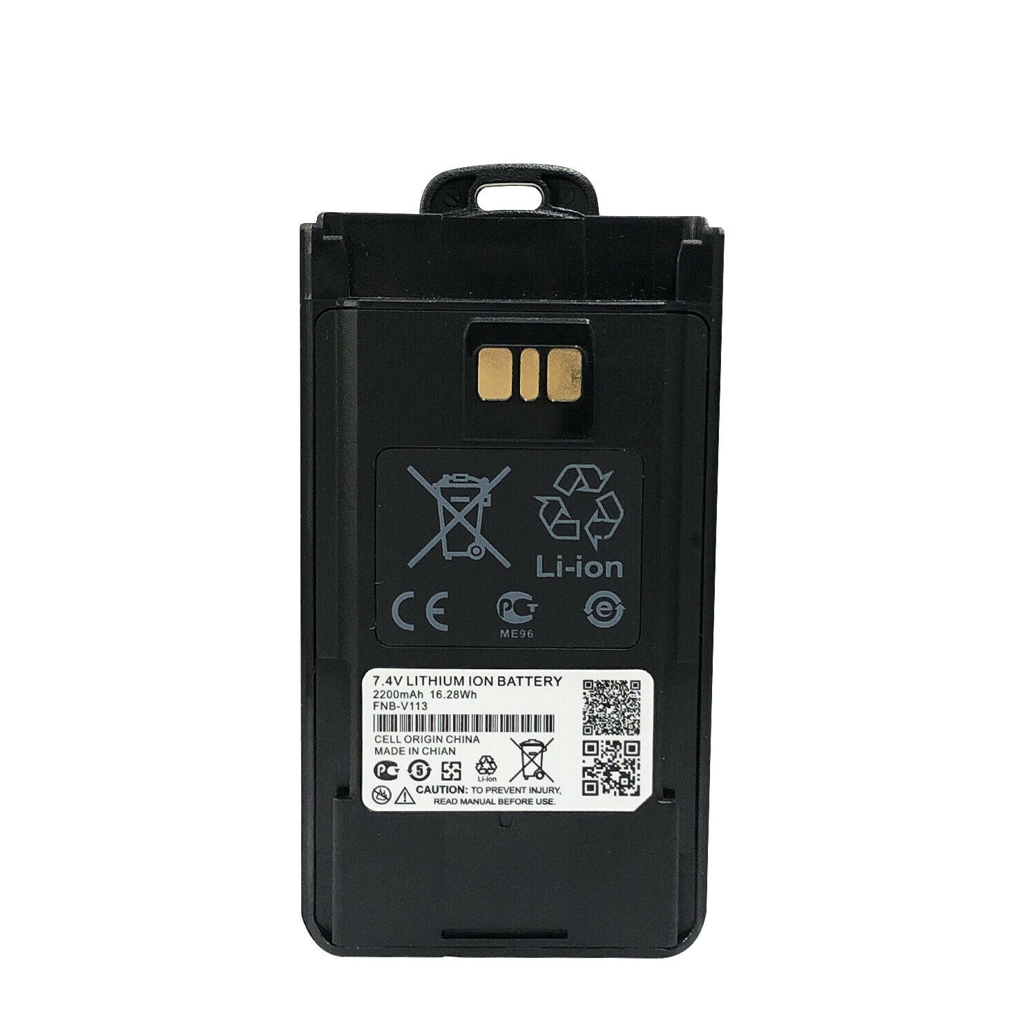 FNB-V113Li FNB-V113 Li-ion 2200mAh Battery for Vertex Standard Yaesu VX-451 VX-454 VX-459 EVX-530 EVX 531 EVX-534 EVX-539 Radio - BAOFENGBFTECH