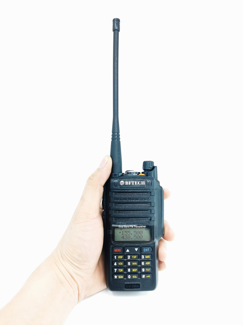 BFTECH UV-9R+ Handheld Walkie Talkie 8W UHF VHF UV Dual Band IP67 Waterproof Two Way Radio - BAOFENGBFTECH