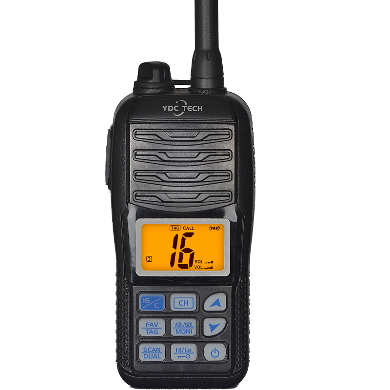 YDC TECH® MR-36M Handheld Waterproof VHF Marine Radio