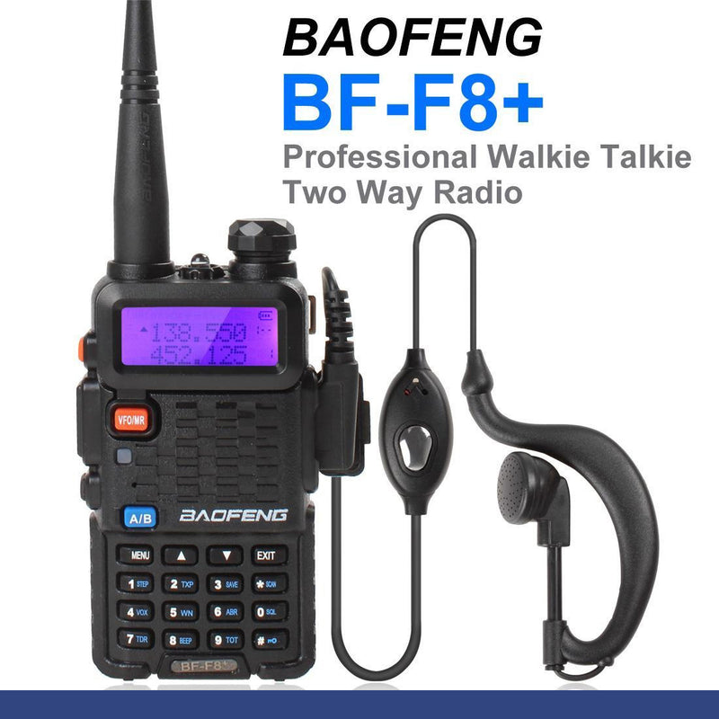 Baofeng bf-f8+ vhf/uhf ham radio fm two way radio
