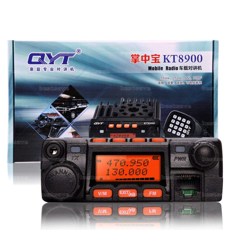 QYT KT-8900 Dual-Band VHF UHF Car/Truck Ham Mobile Transceiver Two Way Radio New(Antenna not Included) - BAOFENGBFTECH