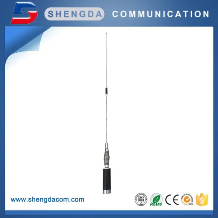 ShengDa Com SDN4VU Spring Loaded Dual Band NMO Mobile Amateur Ham Radio Antenna